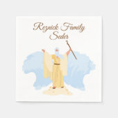 紅海ユダヤ人過越の海を渡る スタンダードカクテルナプキン (正面)