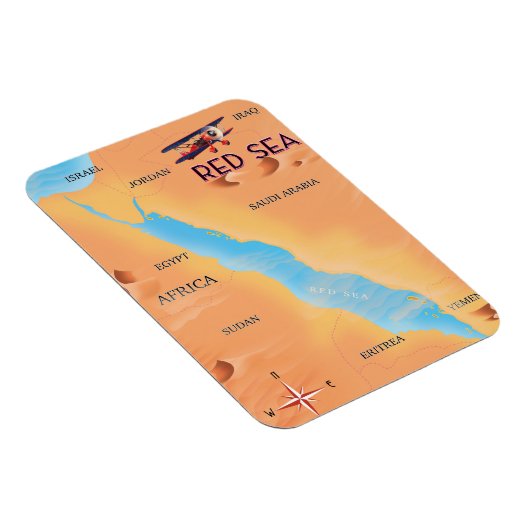 紅海旅行地図 マグネット (右側)