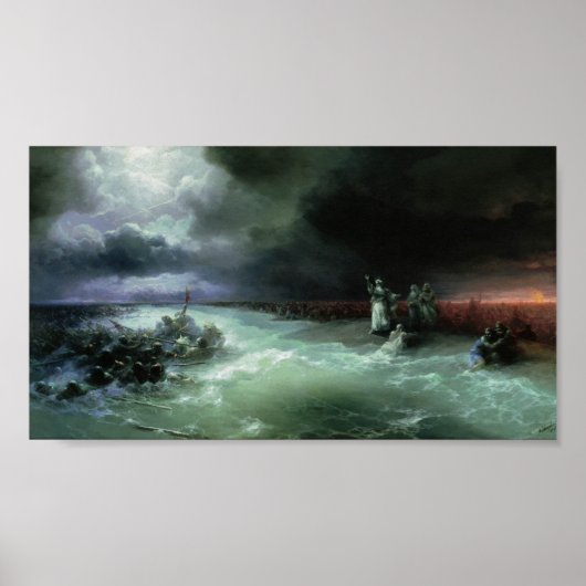 紅海横断ポスター(Aivasovsky) ポスター (正面)