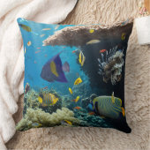 紅海、エジプトの珊瑚そして魚 クッション (ブランケット)
