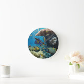 紅海、エジプトの珊瑚そして魚 ラウンド壁時計 (ホーム)