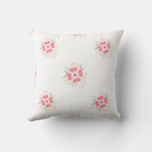 「紅潮する花」 クッション (裏面)