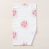 「紅潮する花」 ハンドタオル (ハンドタオル)