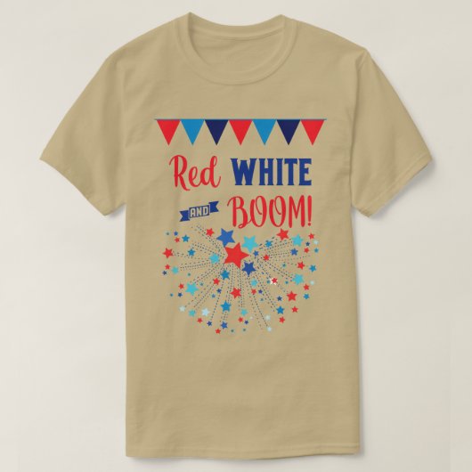 紅白とブーム Tシャツ (デザイン正面)