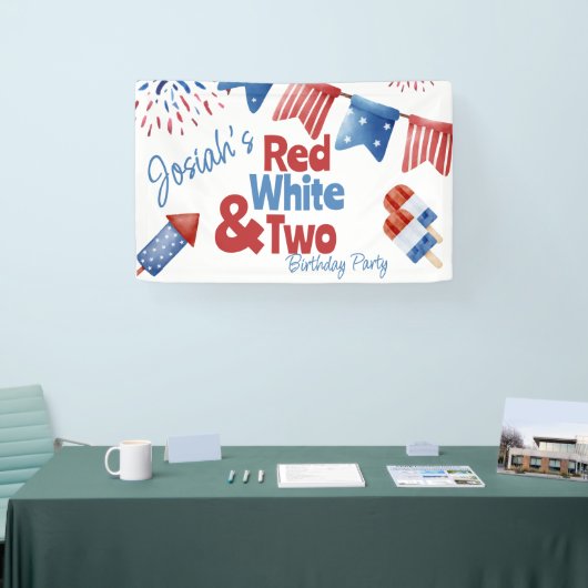 紅白と二つの誕生日パーティー 横断幕 (トレードショー)