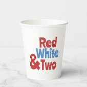 紅白と二つの誕生日パーティー 紙コップ (裏面)