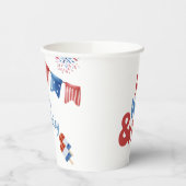 紅白と二つの誕生日パーティー 紙コップ (左)