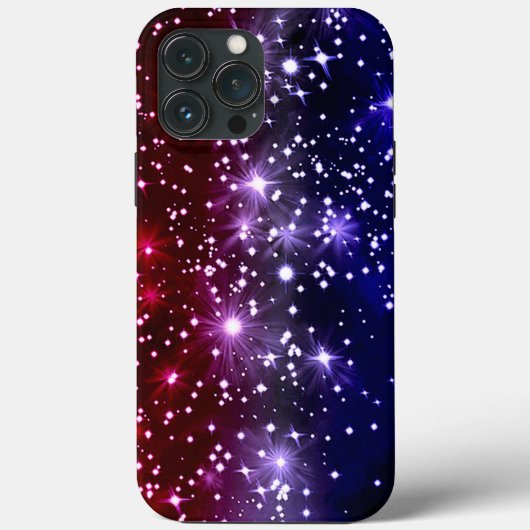 紅白と青の愛国的な輝き Case-Mate iPhoneケース (裏面)