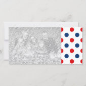 紅白と青の愛国的水玉模様 (正面)