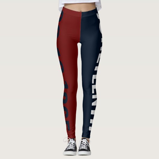 紅白と青の自由の日6月19日 レギンス (正面)