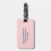 紅白と青の花7月4日愛国心 ラゲッジタグ (裏面縦)