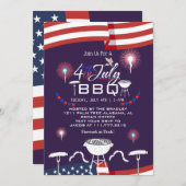 紅白と青愛国花火 招待状 (正面/裏面)