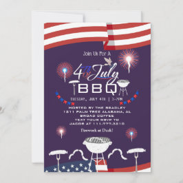 紅白と青愛国花火 招待状