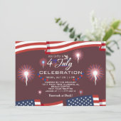 紅白と青愛国花火 招待状 (スタンド正面)