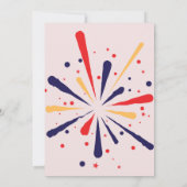 紅白と青愛国花火 招待状 (裏面)