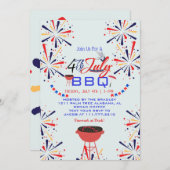 紅白と青愛国花火 招待状 (正面/裏面)