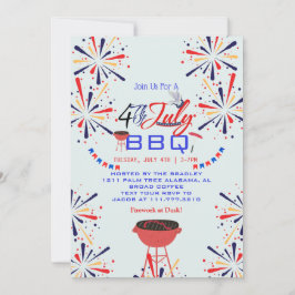 紅白と青愛国花火 招待状