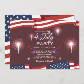 紅白と青愛国花火 招待状 (正面/裏面)