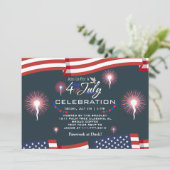 紅白と青愛国花火 招待状 (スタンド正面)