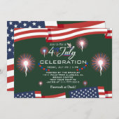 紅白と青愛国花火 招待状 (正面/裏面)