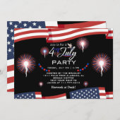紅白と青愛国花火 招待状 (正面/裏面)