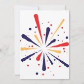 紅白と青愛国花火 招待状 (裏面)
