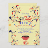 紅白と青愛国花火 招待状 (正面/裏面)