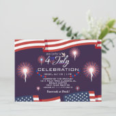 紅白と青愛国花火 招待状 (スタンド正面)