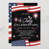 紅白と青愛国花火 招待状 (正面/裏面)
