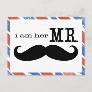 紅白と青私が彼女のMr. ポストカード