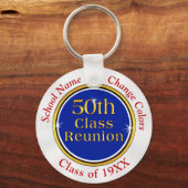 紅白と青50年クラス懇親会お土産 キーホルダー (正面)