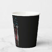 紅白と青7月4日 紙コップ (左)