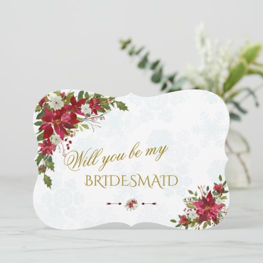 紅白のポインセチアお前は俺の花嫁になる 招待状 (スタンド正面)