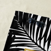 紅白のヤシの木と80度 ビーチタオル (インサイチュ)