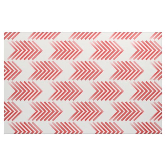 紅白の弓矢の模様 ファブリック (ファットクウォーター)