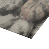 紅白の秋の瓜 カッティングボード (角)