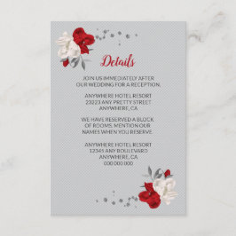 紅白の花シルバーの離れ詳細 エンクロージャーカード