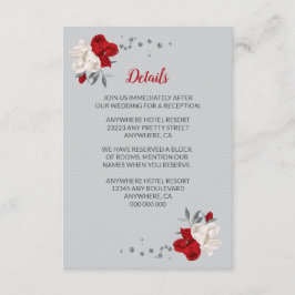 紅白の花シルバーの離れ詳細 エンクロージャーカード