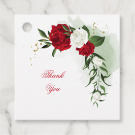 紅白の花 フェイバータグ