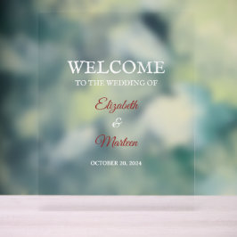 紅白アクリル結婚印 アクリルサイン