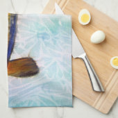 紅白コイ水彩画日本の魚 キッチンタオル (四つ折り)