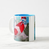 紅白コイ2日本の水彩魚アート ツートーンマグカップ (正面左)