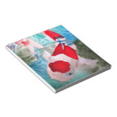 紅白コイ2日本の水彩魚アート ノートパッド (アングル)