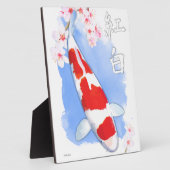 紅白コイ フォトプラーク (側面)