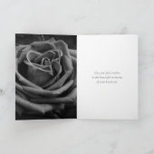 紅白バラの同情カード カード (内部)