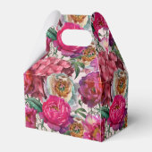 紅白ピンクの牡丹と紫陽花 フェイバーボックス (裏面サイド)