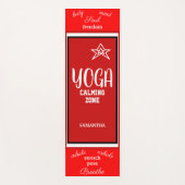 紅白ヨガ沈静帯 ヨガマット (正面)