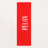 紅白ヨガ沈静帯 ヨガマット (裏面)