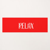 紅白星ヨガ落ち着きゾーン ヨガマット (裏面(横))