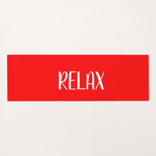 紅白星ヨガ落ち着きゾーン ヨガマット (裏面(横))